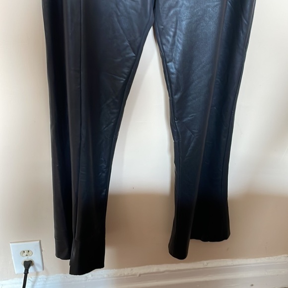 Norma Kamali Black Spat Metallic Shimmer Leggings - Picture 3 of 6